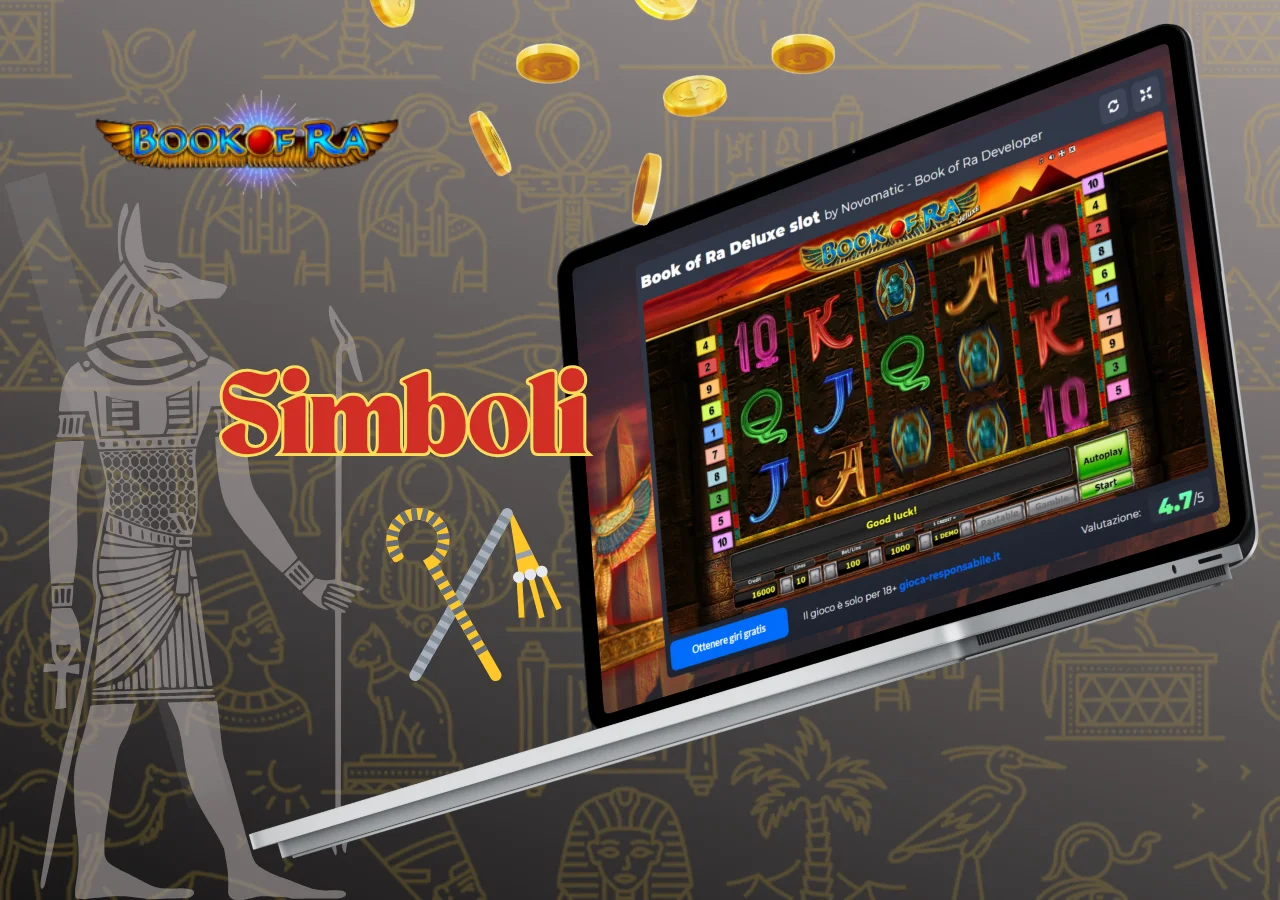 Book of Ra Deluxe vi premia con giri gratuiti.